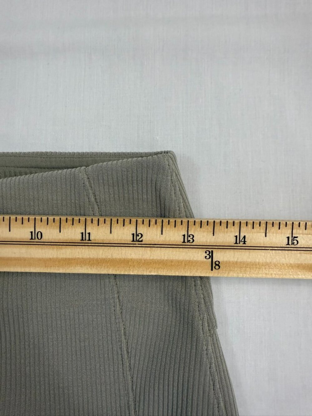 Lululemon Brushed Softstreme Ribbed Zip-Flared Pant Riverstone Size 6 - Picture 11 of 13